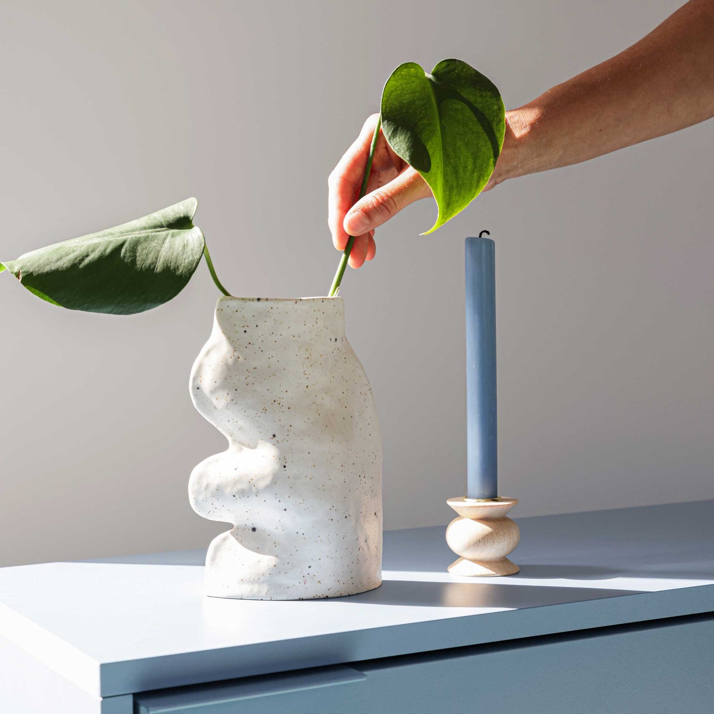 Fluxo Ceramic Vase - Large White