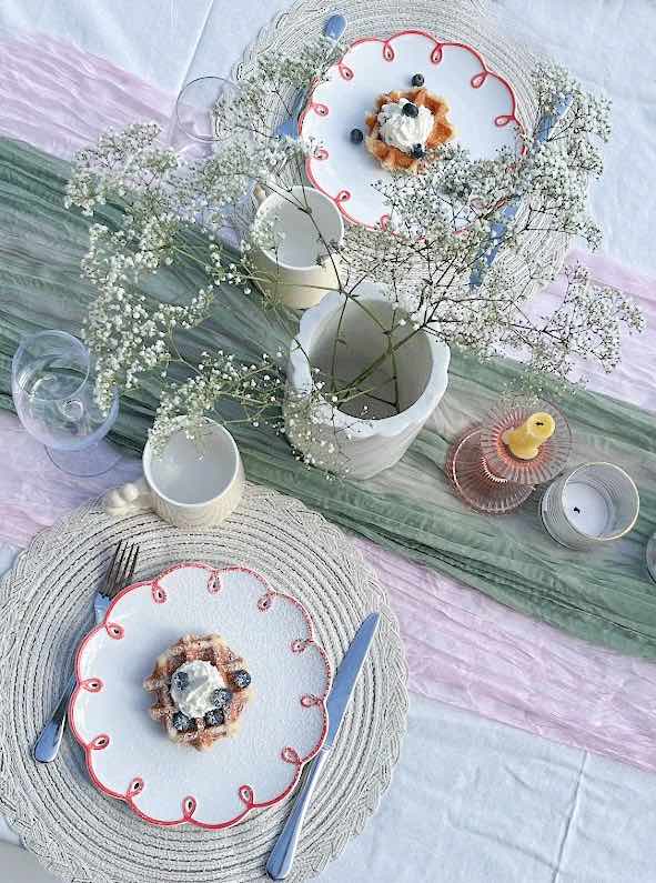 Cloud Ceramic Dinner Plates (Set of 2)