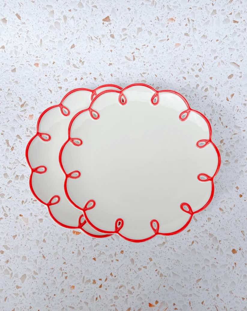 Cloud Ceramic Dinner Plates (Set of 2)
