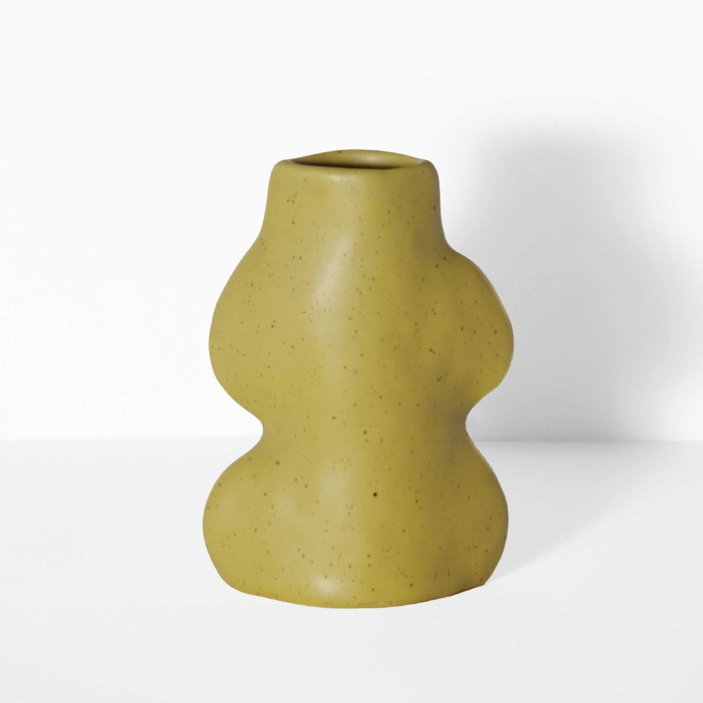 Fluxo Ceramic Vase - Small Pistachio Green