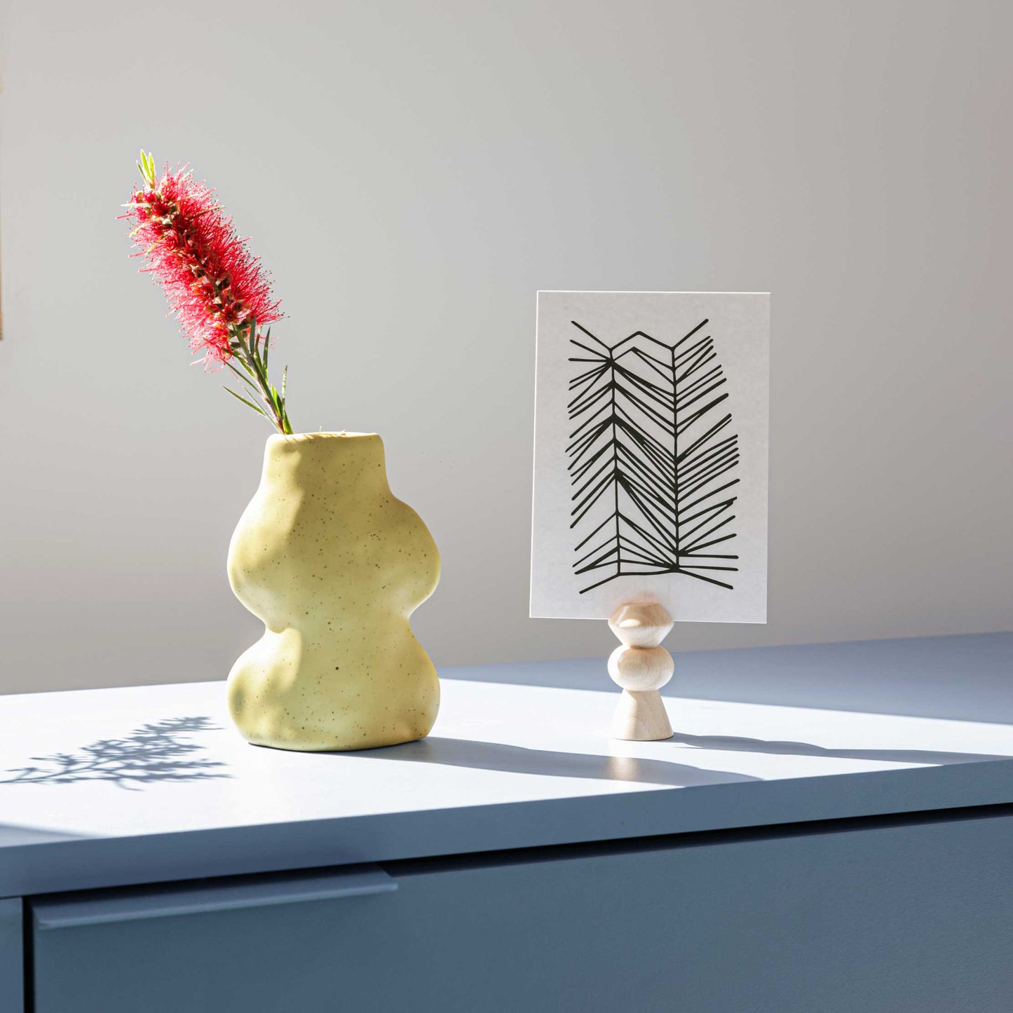 Fluxo Ceramic Vase - Small Pistachio Green
