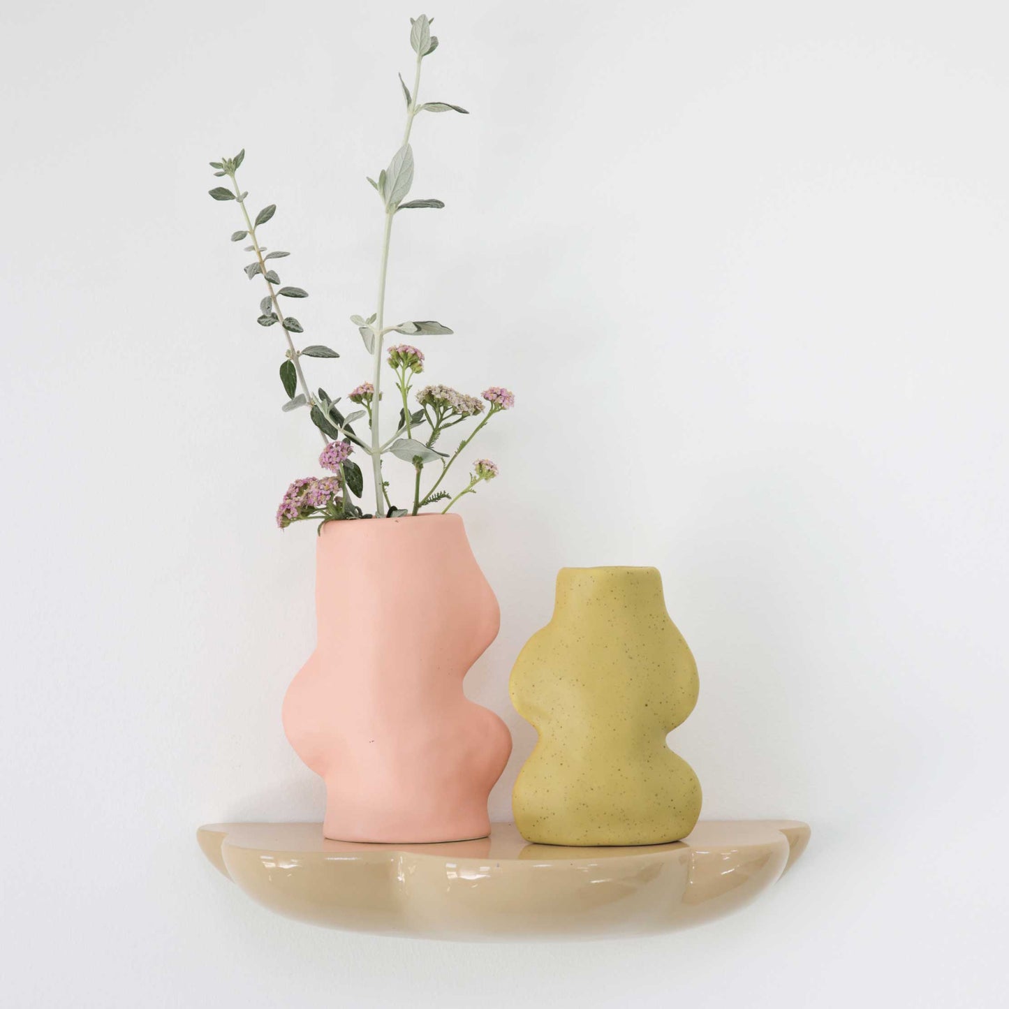 Fluxo Ceramic Vase - Small Pistachio Green